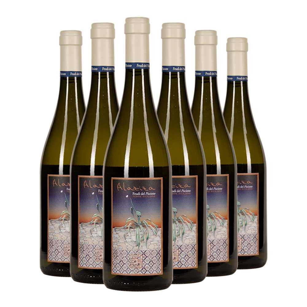 Terre Siciliane Bianco Alaziza 2021 Feudi del Pisciotto Box da 6 bottiglie