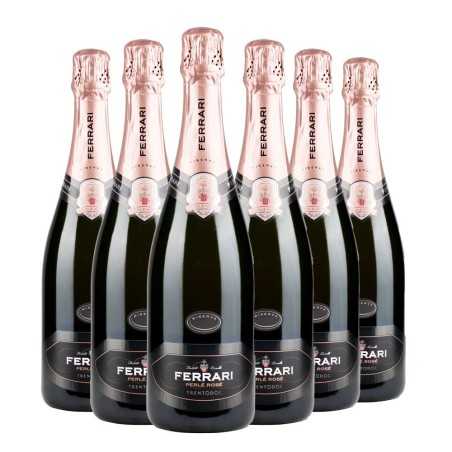 Trento DOC Brut Perlé Rosé Riserva 2017 (con astuccio) Box da 6 bottiglie