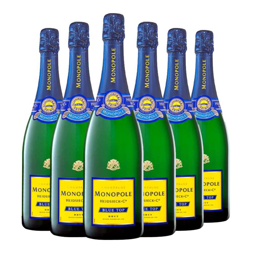 Champagne AOC Monopole Blue Top Brut Box da 6 bottiglie