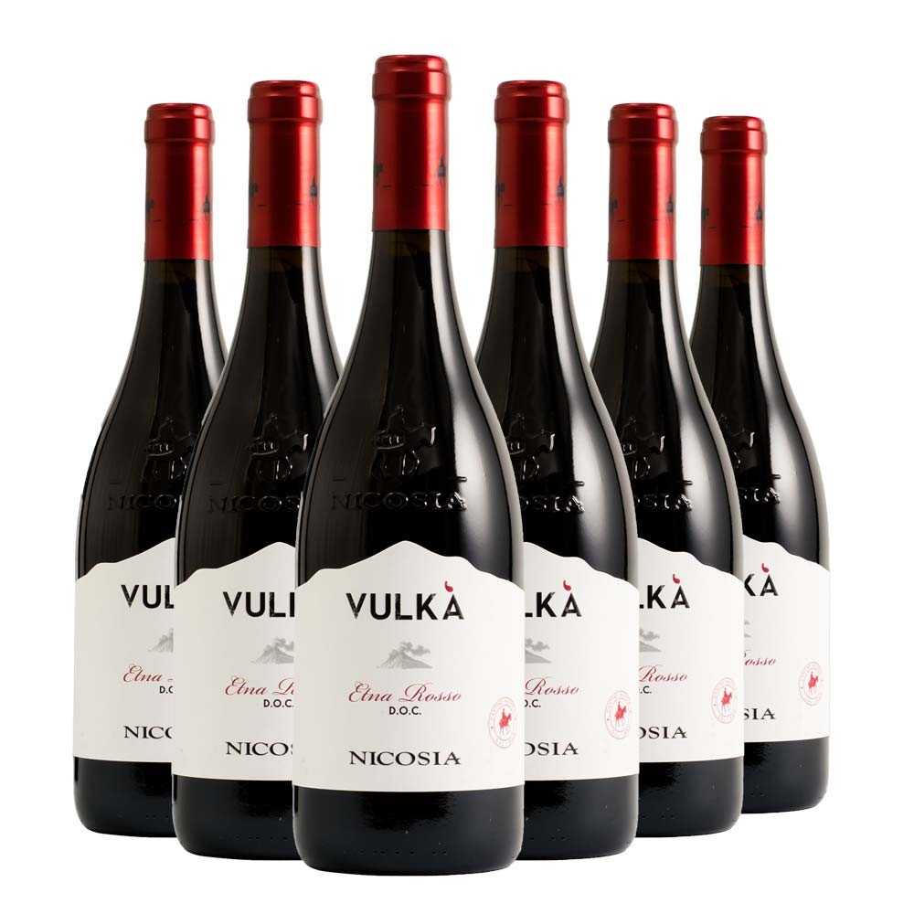 Etna Rosso DOC Vulkà 2022 Box da 6 bottiglie