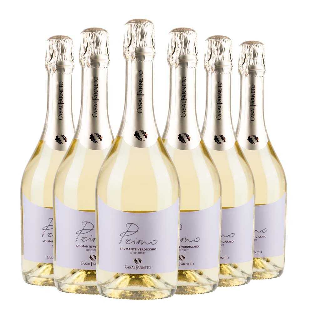 Verdicchio dei Castelli di Jesi DOC Vino Spumante Primo Brut Box da 6 bottiglie
