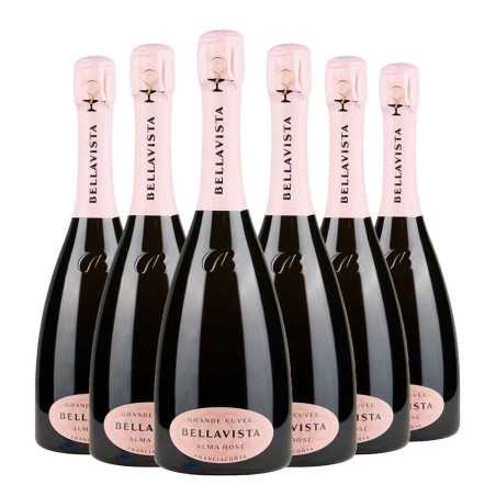 Franciacorta DOCG Grande Cuvée Alma Dosaggio Zero Rosé Box da 6 bottiglie