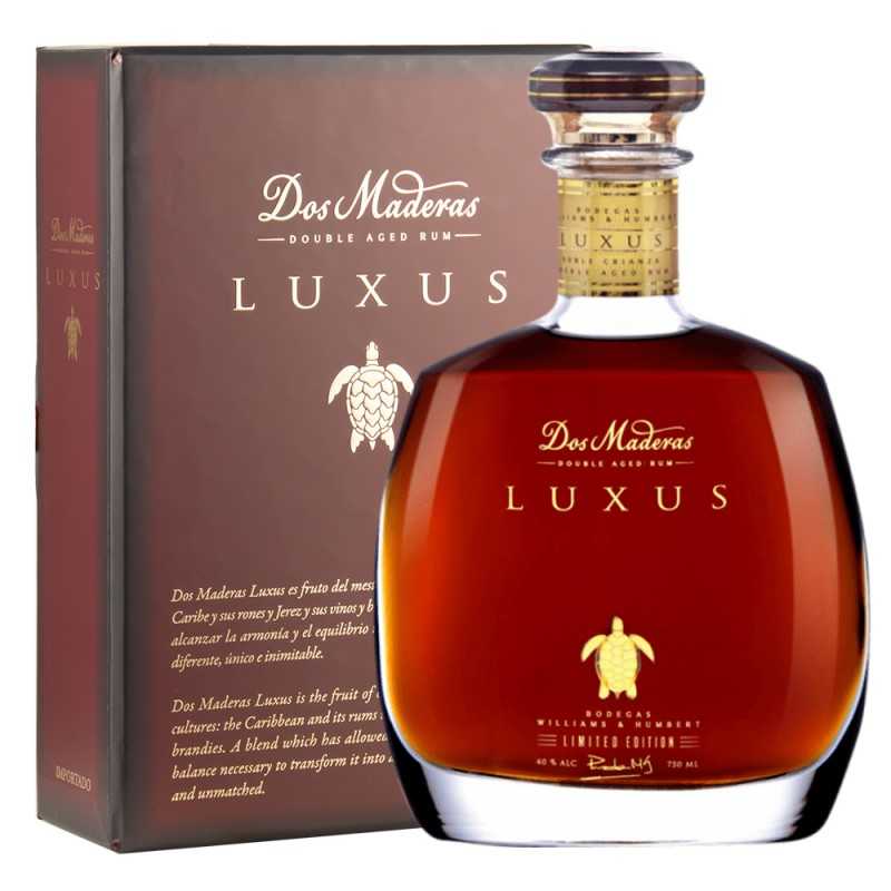 Ron Dos Maderas Luxus 10+5 Años (con astuccio) 70 cl