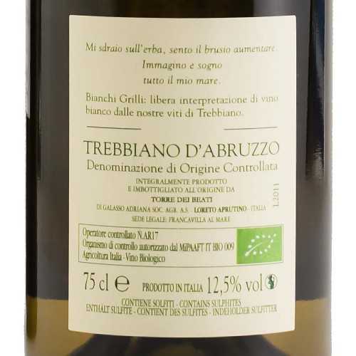 Trebbiano d’Abruzzo Bianchi Grilli per la Testa 2020 Bio