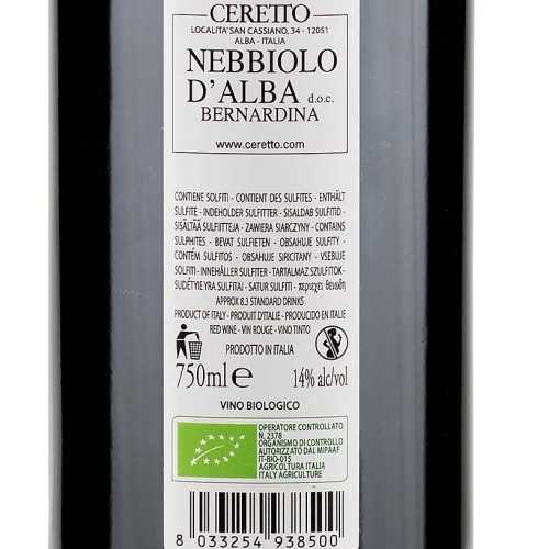 Nebbiolo d’Alba Bernardina 2019 Bio