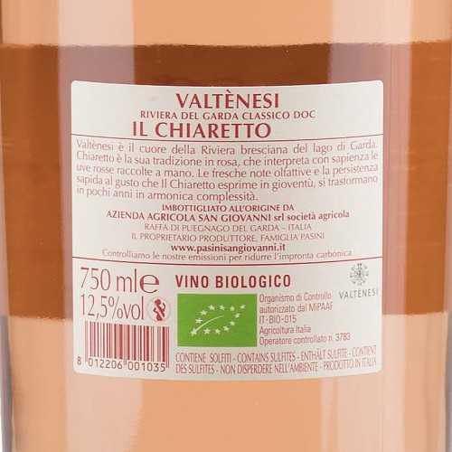 Valtènesi Riviera del Garda Classico Chiaretto Il Chiaretto 2020 Bio