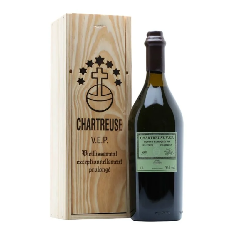 Chartreuse V.E.P. Verte 1l (con cassetta di legno)